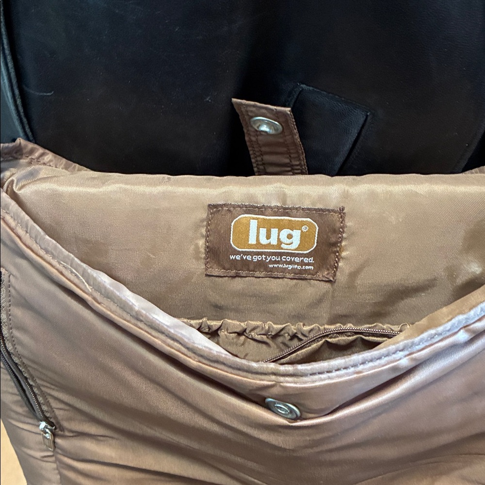 Lug Brown Quilted Messenger Bag - Picture 2 of 9